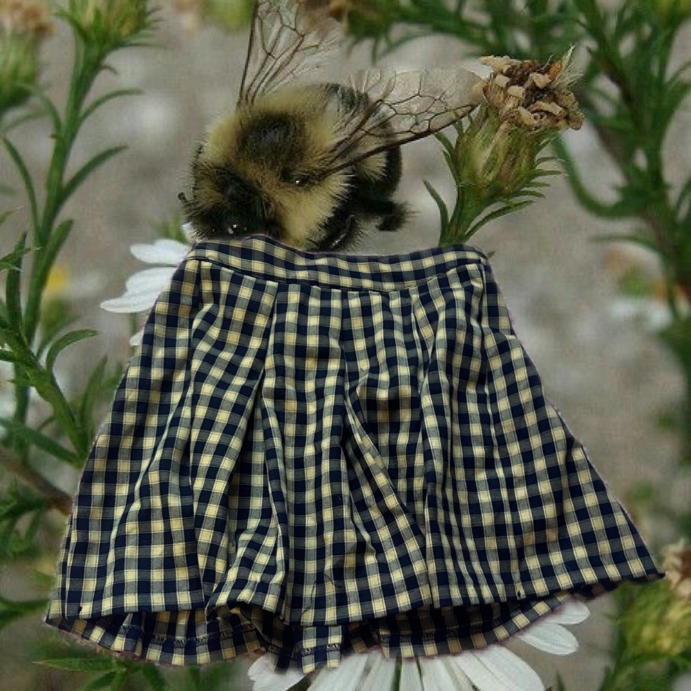 H&M yellow& black skirt🐝